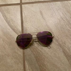 Gold Ray-Bans